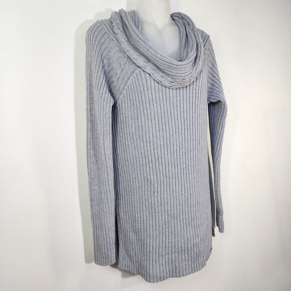 Michael Michael Kors Women Sweater Medium Pullover Off Shoulder Cowl Neck Ribbed - Picture 5 of 12